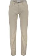 Brax pantalon Modern Fit beige effen katoen Chuck