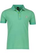 Replay poloshirt korte mouw normale fit groen effen katoen