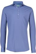 John Miller polo  blauw effen  slim fit