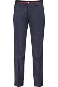 Carl Gross pantalon mix en match donkerblauw ritssluiting effen katoen...