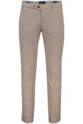 Gardeur Sonny broek bruin effen katoen slim fit