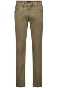 Gardeur Sandro jeans beige effen katoen slim fit