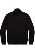 Polo Ralph Lauren Big & Tall normale fit coltrui zwart effen wol