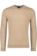 Hugo Boss trui katoen ronde hals beige