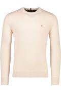 Tommy Hilfiger trui creme ronde hals katoen