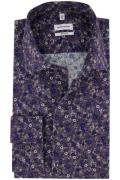 Seidensticker business overhemd Regular Fit paars geprint katoen met b...