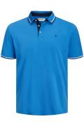 Poloshirt Jack & Jones Plus Size blauw katoen normale fit