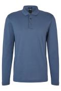 Hugo Boss polo normale fit zwart effen wol