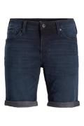 Jack & Jones korte broek donkerblauw effen katoen Plus Size