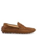 Effen cognac leren nette schoenen Floris van Bommel