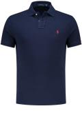 Ralph Lauren Custom Slim Fit polo donkerblauw