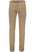 Ribbel Pierre Cardin broek bruin modern fit