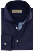 John Miller navy slim fit overhemd