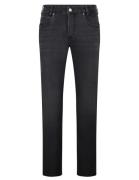 Gardeur jeans zwart effen denim normale fit