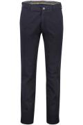 Meyer broek Rio modern fit donkerblauw effen katoen