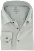 Strijkvrij Desoto overhemd slim fit effen grijs