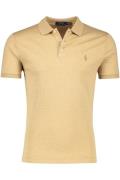 Polo Ralph Lauren polo Custom Slim Fit normale fit camel gemêleerd 100...