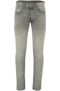 Diesel jeans D-strukt grijs effen denim normale fit