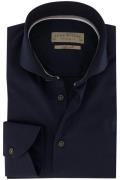 Tailored fit John Miller overhemd informal donkerblauw