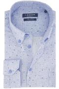 Ledub overhemd mouwlengte 7 Modern Fit New normale fit blauw geprint 1...