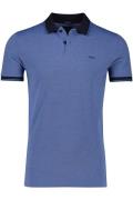 Gant polo 2-knoops normale fit blauw katoen