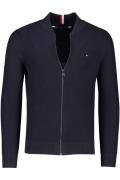 katoenen Tommy Hilfiger vest donkerblauw structuur