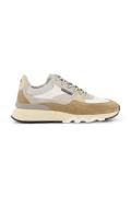 Floris van Bommel sneaker beige structuur veters leer