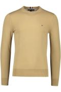 Tommy Hilfiger katoenen trui ronde hals beige