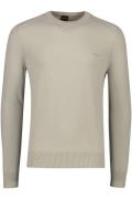 Katoenen trui ronde hals beige Asac_C Hugo Boss Orange