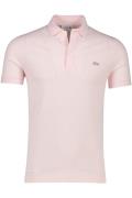 Lacoste polo katoen regular fit roze 3-knoops korte mouw