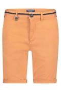 katoenen A Fish Named Fred korte broek effen oranje slim fit