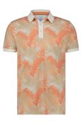 Oranje bladeren print polo A Fish Named Fred