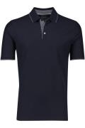 Katoenen Bugatti polo effen donkerblauw wijde fit