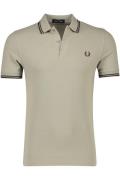 Katoenen Fred Perry polo effen bruin normale fit