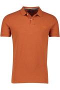 katoenen Superdry polo slim fit oranje