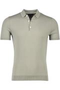 Cavallaro polo groen katoen slim fit