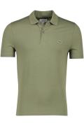 Katoenen Lacoste polo normale fit groen