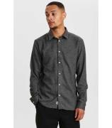 Anerkjendt Aklouis 2 tone melange shirt 900313 granit grey mel