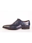 Giorgio 50216 Donker blauwe leren veterschoen( 1110 Blu)