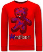 Montfleuri Sweater met print teddy bear 3617