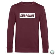 Subprime Sweater block burgundy