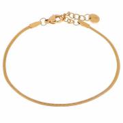 Label Kiki Armband smooth snake gold