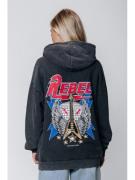 Colourful Rebel Rebel guitar oversized hoodie