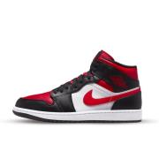 Nike Air jordan 1 mid alternate bred toe