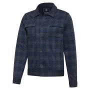 Blue Industry Overshirt, geruit