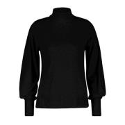 Red Button Top srb4067 sweet roll neck black