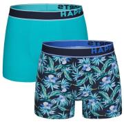 Happy Shorts 2-pack boxershorts heren hawaii flowers