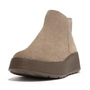 FitFlop F-mode suede flatform zip ankle boots