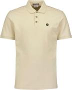 No Excess Polo korte mouw pique garment dyed cream