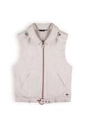 NoBell Meiden gilet fake leather bowie pearled ivory